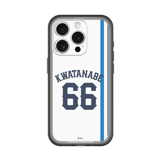 スリムプロテクションプレミアムケース［ 埼玉西武ライオンズ- #66 WATANABE - ホーム ］