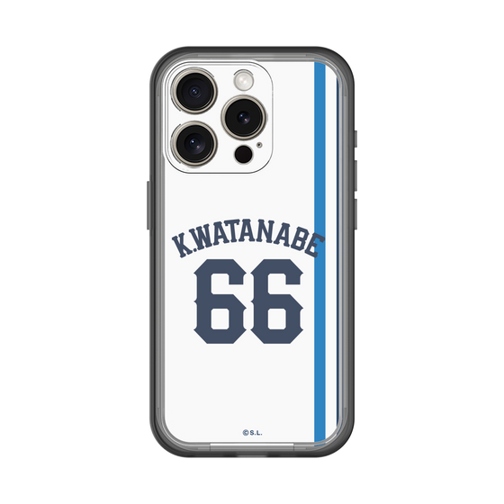 スリムプロテクションプレミアムケース［ 埼玉西武ライオンズ- #66 WATANABE - ホーム ］