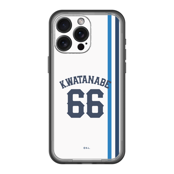 スリムプロテクションプレミアムケース［ 埼玉西武ライオンズ- #66 WATANABE - ホーム ］
