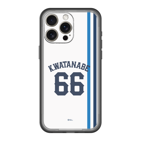 スリムプロテクションプレミアムケース［ 埼玉西武ライオンズ- #66 WATANABE - ホーム ］