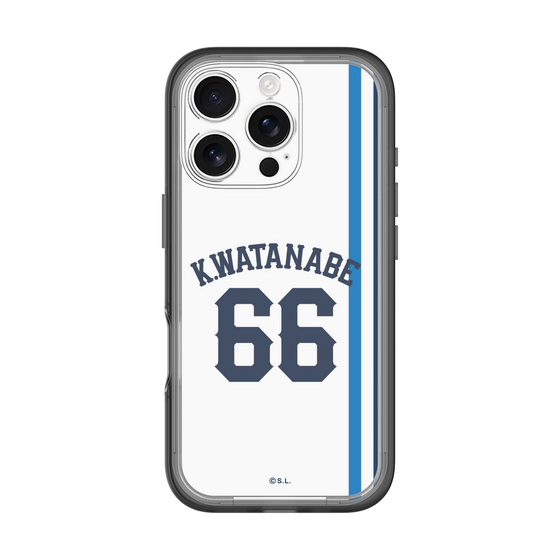 スリムプロテクションプレミアムケース［ 埼玉西武ライオンズ- #66 WATANABE - ホーム ］
