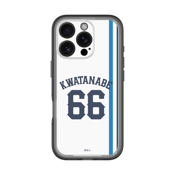 スリムプロテクションプレミアムケース［ 埼玉西武ライオンズ- #66 WATANABE - ホーム ］