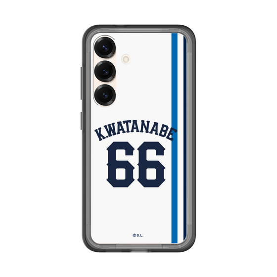 スリムプロテクションプレミアムケース［ 埼玉西武ライオンズ- #66 WATANABE - ホーム ］