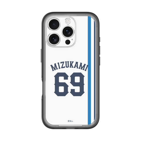 スリムプロテクションプレミアムケース［ 埼玉西武ライオンズ- #69 MIZUKAMI - ホーム ］