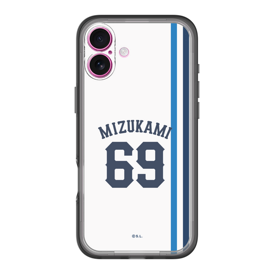 スリムプロテクションプレミアムケース［ 埼玉西武ライオンズ- #69 MIZUKAMI - ホーム ］