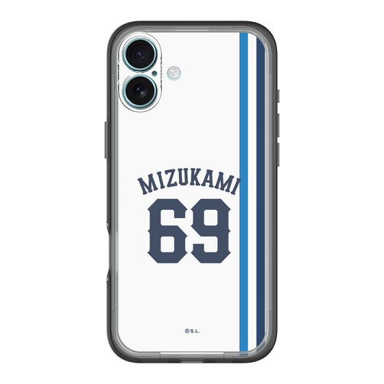 スリムプロテクションプレミアムケース［ 埼玉西武ライオンズ- #69 MIZUKAMI - ホーム ］