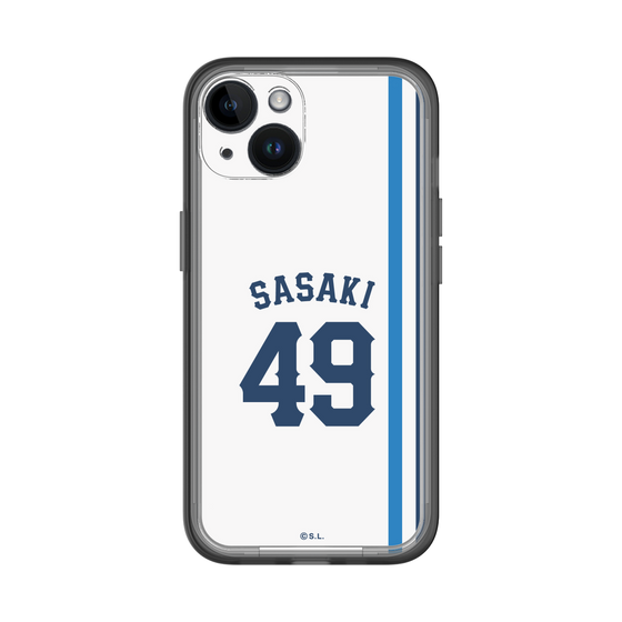 スリムプロテクションプレミアムケース［ 埼玉西武ライオンズ- #49 SASAKI - ホーム ］