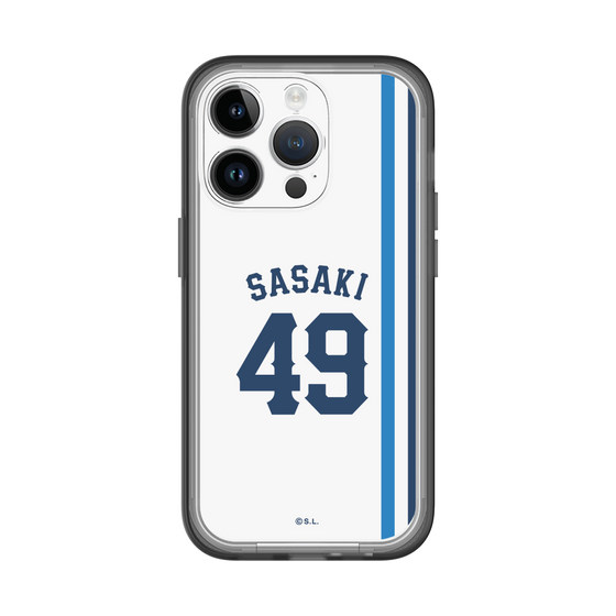 スリムプロテクションプレミアムケース［ 埼玉西武ライオンズ- #49 SASAKI - ホーム ］