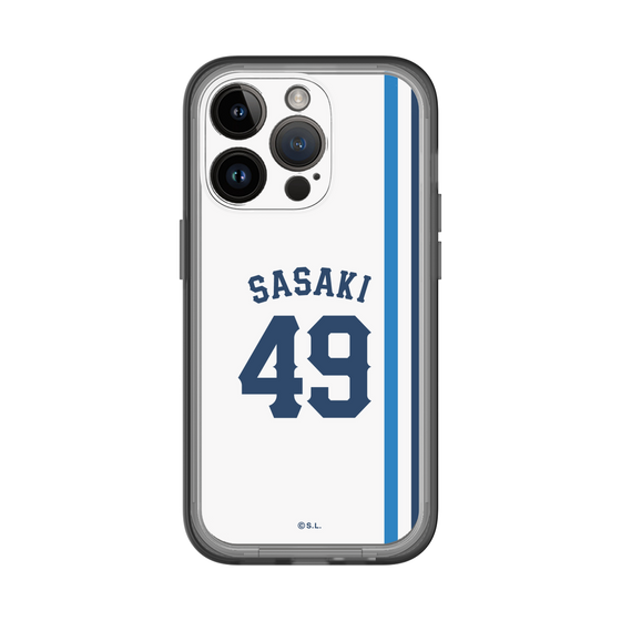 スリムプロテクションプレミアムケース［ 埼玉西武ライオンズ- #49 SASAKI - ホーム ］