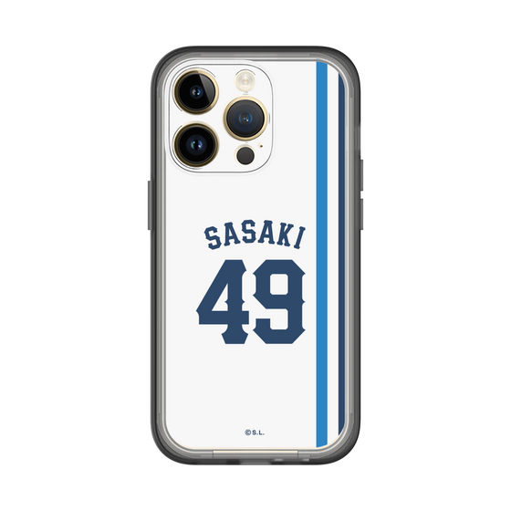 スリムプロテクションプレミアムケース［ 埼玉西武ライオンズ- #49 SASAKI - ホーム ］