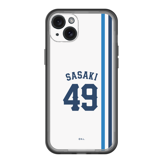 スリムプロテクションプレミアムケース［ 埼玉西武ライオンズ- #49 SASAKI - ホーム ］