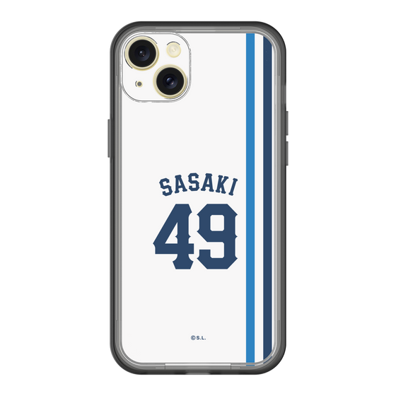 スリムプロテクションプレミアムケース［ 埼玉西武ライオンズ- #49 SASAKI - ホーム ］