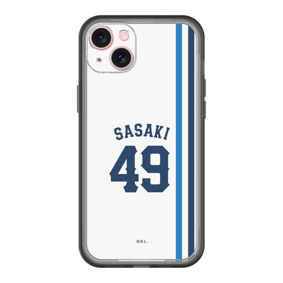 スリムプロテクションプレミアムケース［ 埼玉西武ライオンズ- #49 SASAKI - ホーム ］