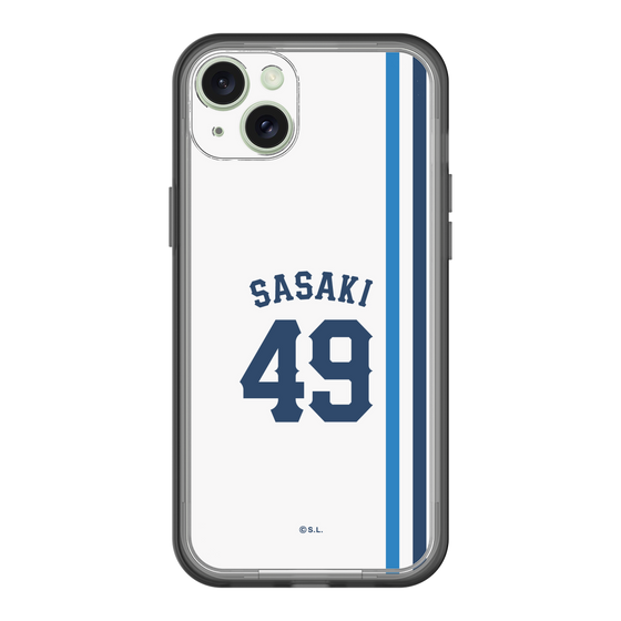 スリムプロテクションプレミアムケース［ 埼玉西武ライオンズ- #49 SASAKI - ホーム ］