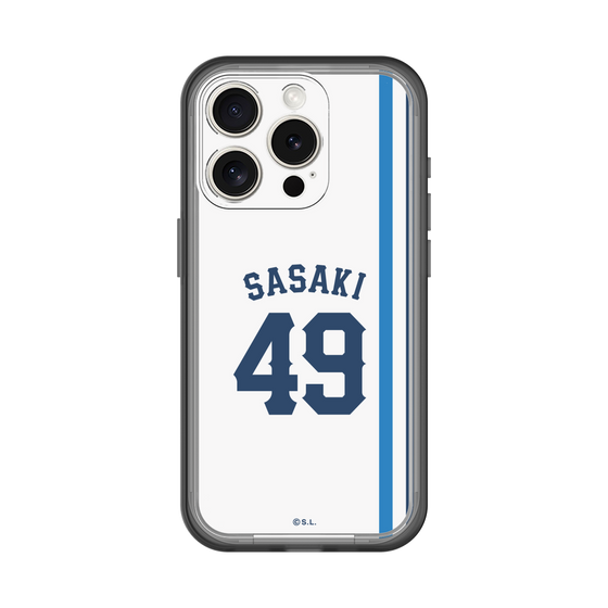 スリムプロテクションプレミアムケース［ 埼玉西武ライオンズ- #49 SASAKI - ホーム ］