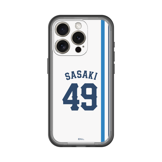スリムプロテクションプレミアムケース［ 埼玉西武ライオンズ- #49 SASAKI - ホーム ］