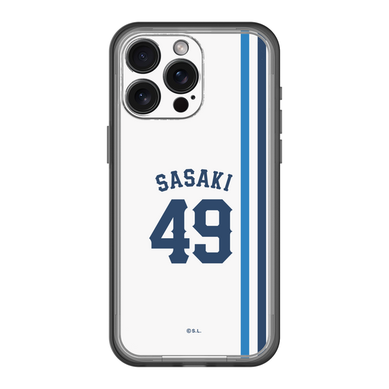 スリムプロテクションプレミアムケース［ 埼玉西武ライオンズ- #49 SASAKI - ホーム ］