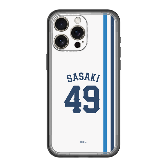 スリムプロテクションプレミアムケース［ 埼玉西武ライオンズ- #49 SASAKI - ホーム ］