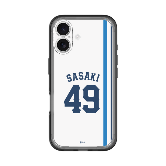 スリムプロテクションプレミアムケース［ 埼玉西武ライオンズ- #49 SASAKI - ホーム ］