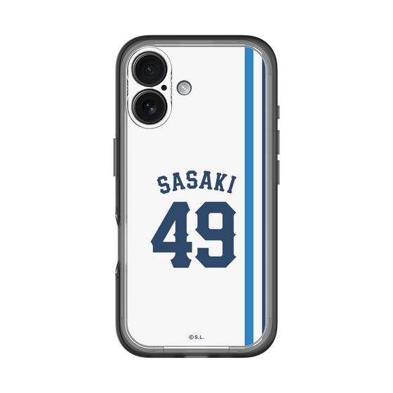 スリムプロテクションプレミアムケース［ 埼玉西武ライオンズ- #49 SASAKI - ホーム ］