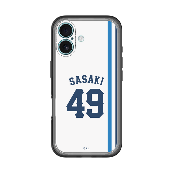 スリムプロテクションプレミアムケース［ 埼玉西武ライオンズ- #49 SASAKI - ホーム ］