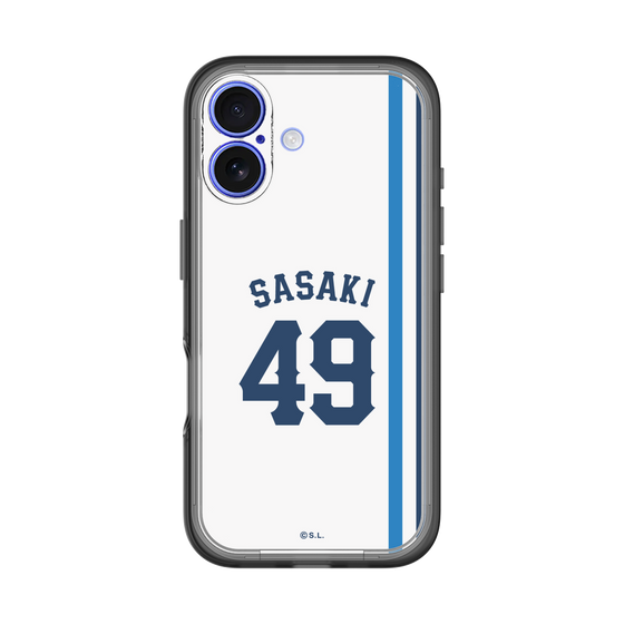 スリムプロテクションプレミアムケース［ 埼玉西武ライオンズ- #49 SASAKI - ホーム ］