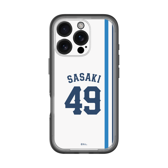 スリムプロテクションプレミアムケース［ 埼玉西武ライオンズ- #49 SASAKI - ホーム ］