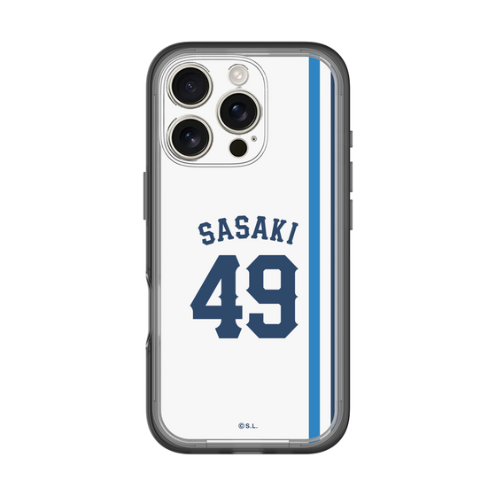 スリムプロテクションプレミアムケース［ 埼玉西武ライオンズ- #49 SASAKI - ホーム ］