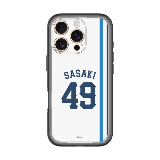 スリムプロテクションプレミアムケース［ 埼玉西武ライオンズ- #49 SASAKI - ホーム ］