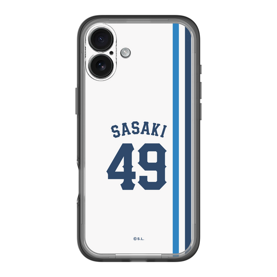 スリムプロテクションプレミアムケース［ 埼玉西武ライオンズ- #49 SASAKI - ホーム ］