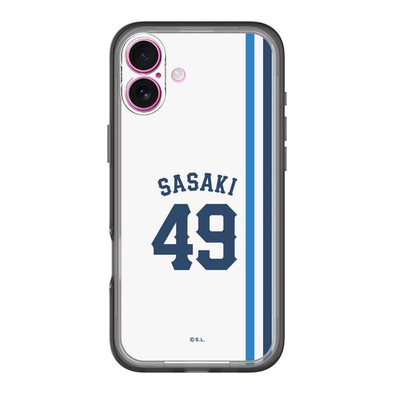 スリムプロテクションプレミアムケース［ 埼玉西武ライオンズ- #49 SASAKI - ホーム ］