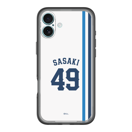 スリムプロテクションプレミアムケース［ 埼玉西武ライオンズ- #49 SASAKI - ホーム ］