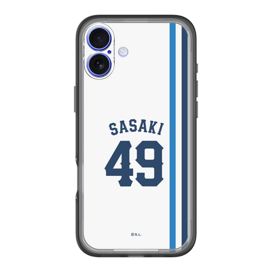 スリムプロテクションプレミアムケース［ 埼玉西武ライオンズ- #49 SASAKI - ホーム ］