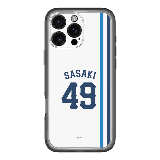 スリムプロテクションプレミアムケース［ 埼玉西武ライオンズ- #49 SASAKI - ホーム ］