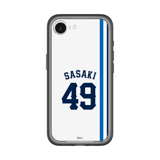 スリムプロテクションプレミアムケース［ 埼玉西武ライオンズ- #49 SASAKI - ホーム ］