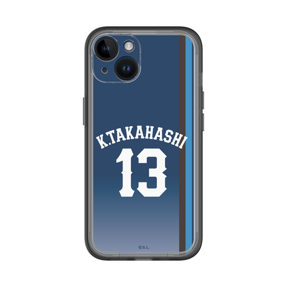 スリムプロテクションプレミアムケース［ 埼玉西武ライオンズ- #13 TAKAHASHI - ビジター ］