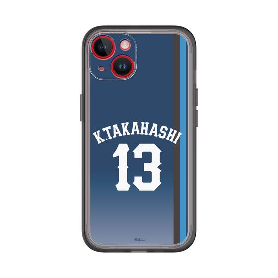 スリムプロテクションプレミアムケース［ 埼玉西武ライオンズ- #13 TAKAHASHI - ビジター ］