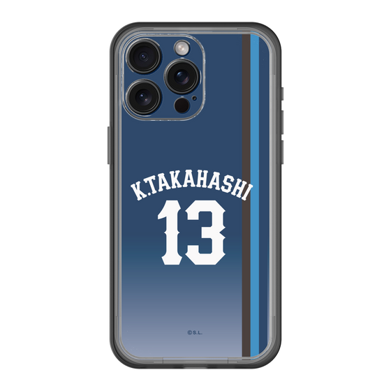 スリムプロテクションプレミアムケース［ 埼玉西武ライオンズ- #13 TAKAHASHI - ビジター ］
