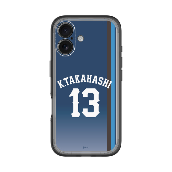 スリムプロテクションプレミアムケース［ 埼玉西武ライオンズ- #13 TAKAHASHI - ビジター ］