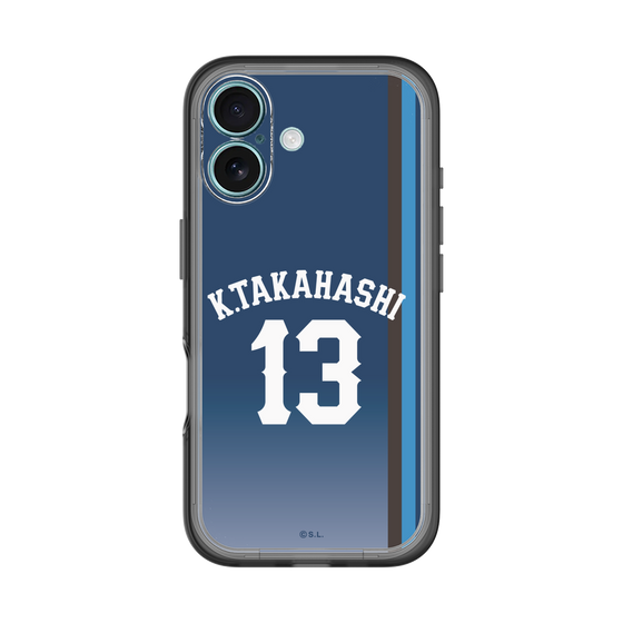 スリムプロテクションプレミアムケース［ 埼玉西武ライオンズ- #13 TAKAHASHI - ビジター ］