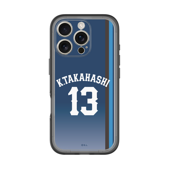 スリムプロテクションプレミアムケース［ 埼玉西武ライオンズ- #13 TAKAHASHI - ビジター ］