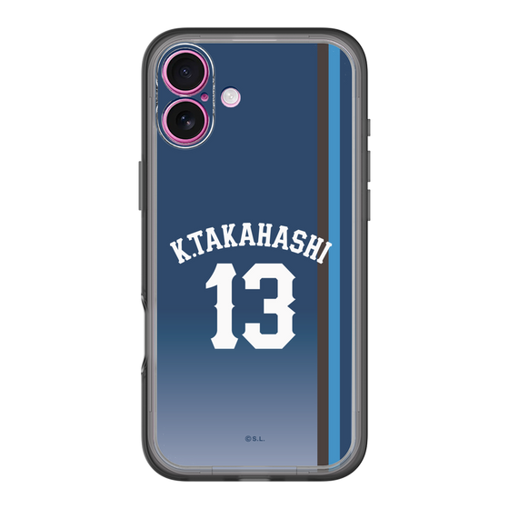 スリムプロテクションプレミアムケース［ 埼玉西武ライオンズ- #13 TAKAHASHI - ビジター ］
