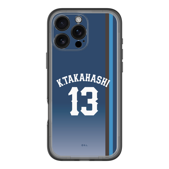 スリムプロテクションプレミアムケース［ 埼玉西武ライオンズ- #13 TAKAHASHI - ビジター ］