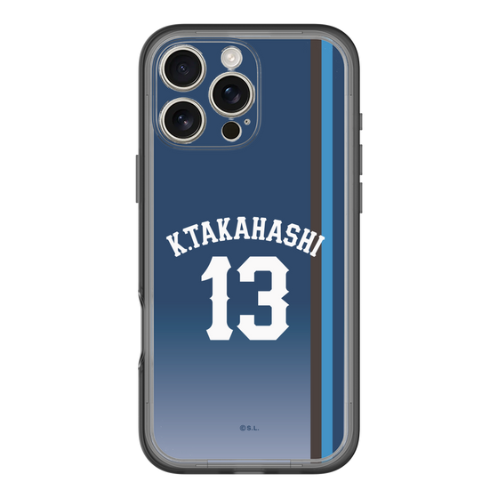 スリムプロテクションプレミアムケース［ 埼玉西武ライオンズ- #13 TAKAHASHI - ビジター ］