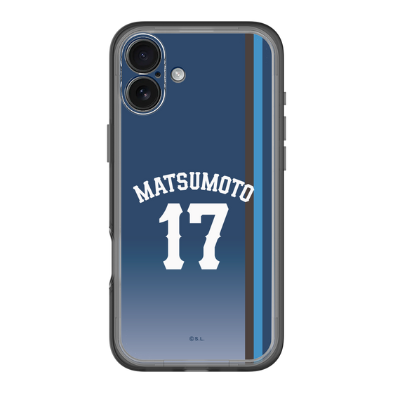 スリムプロテクションプレミアムケース［ 埼玉西武ライオンズ- #17 MATSUMOTO - ビジター ］