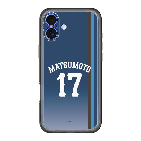 スリムプロテクションプレミアムケース［ 埼玉西武ライオンズ- #17 MATSUMOTO - ビジター ］