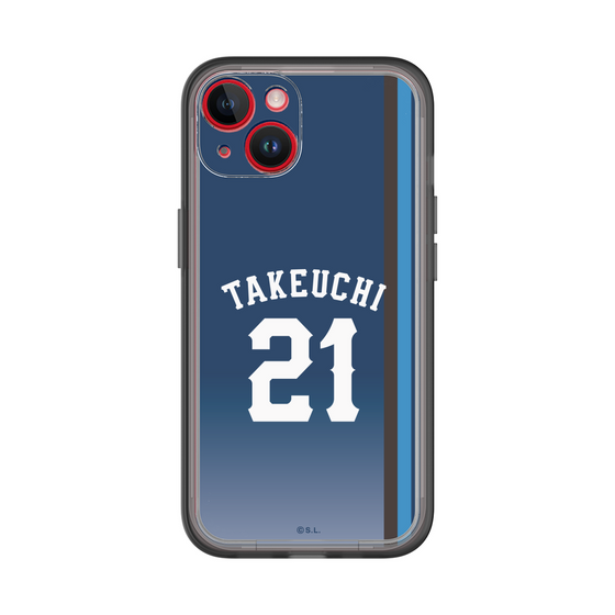 スリムプロテクションプレミアムケース［ 埼玉西武ライオンズ- #21 TAKEUCHI - ビジター ］