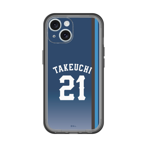 スリムプロテクションプレミアムケース［ 埼玉西武ライオンズ- #21 TAKEUCHI - ビジター ］