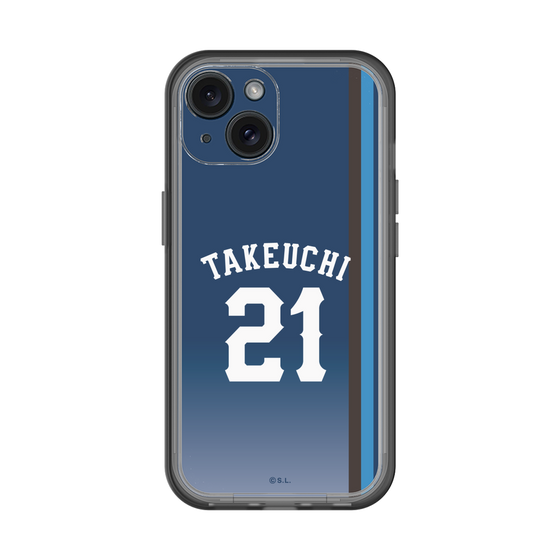 スリムプロテクションプレミアムケース［ 埼玉西武ライオンズ- #21 TAKEUCHI - ビジター ］