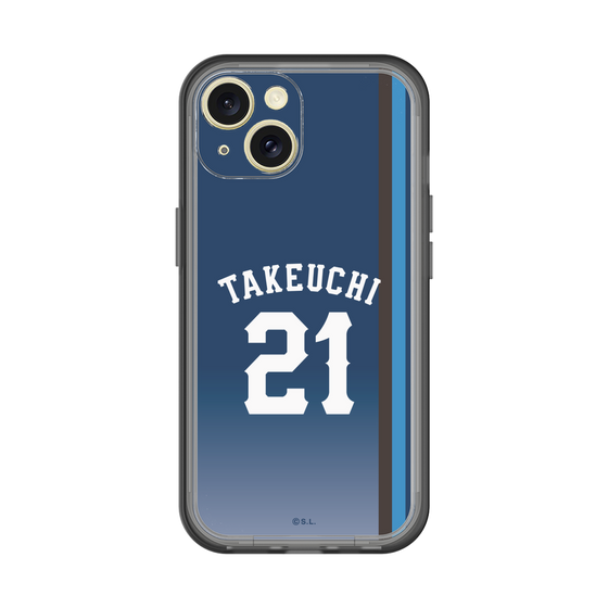 スリムプロテクションプレミアムケース［ 埼玉西武ライオンズ- #21 TAKEUCHI - ビジター ］